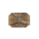 Givenchy Brown Hand Painted Python Mini Bow-Cut Chain Bag