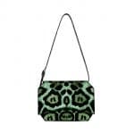 Givenchy Green Jaguar Printed Medium Bow-Cut Bag