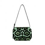 Givenchy Green Jaguar Printed Medium Bow-Cut Bag