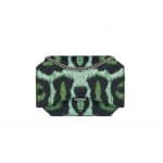 Givenchy Green Jaguar Printed Mini Bow-Cut Bag