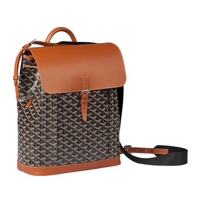 Goyard Brown Goyardine Alpin Backpack