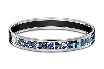 Hermes Narrow Printed Enamel Bracelet