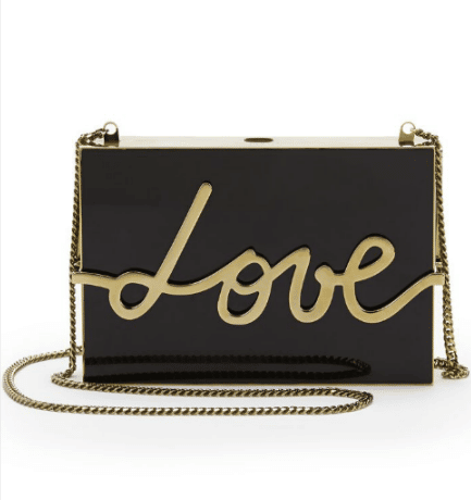 Lanvin Lacquered Resin Love Clutch Bag