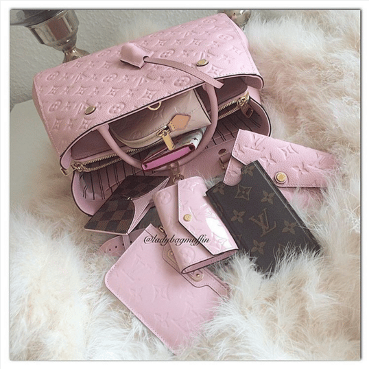 bag, rose, rosegold bag, light pink bag, stylish, elegant bag, louis vuitton,  handbag, fashion bags - Wheretoget