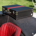 Moynat Black/Red Limousine Briefcase Ruban Bag