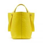 Mulberry Neon Yellow Ostrich Kite Tote Bag