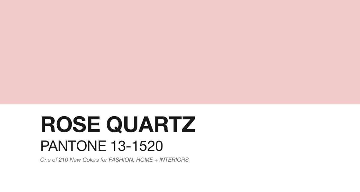 Pantone - Rose Quartz