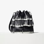 Proenza Schouler Black/White Medium Fringe Bucket Bag