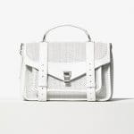 Proenza Schouler Optic White Perforated PS1 Medium Bag