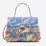 Valentino Multicolor Garden Couture Print Mime Top Handle Bag