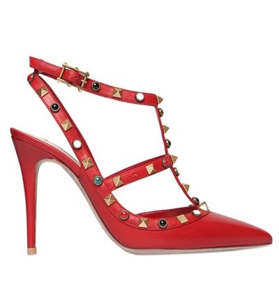 Valentino Rockstud and Stones Leather Pumps