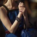 Bottega Veneta Blue Intrecciato Ayers Top Handle Bag 1