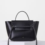 Celine Black with White Double Stitching Mini Belt Bag