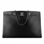Chanel Black Calfskin Large Shopping Bag