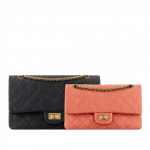 Chanel Black Size 227 and Orange Size 225 2.55 Reissue Flap Bags