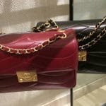 Chanel Burgundy/Black Pagoda Flap Bags