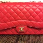 Chanel Red Mademoiselle Chic Jumbo Flap Bag