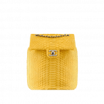 Chanel Yellow Python Urban Spirit Backpack Bag