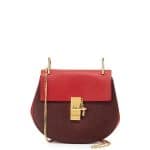 Chloe Wine/Red Drew Mini Bag