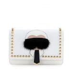 Fendi White Karlito Wallet On Chain Bag