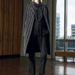 Givenchy Black Pinstripe Jumpsuit and Coat - Pre-Fall 2016