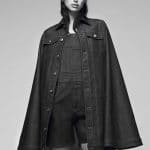 Givenchy Blue Denim Long Cape and Jumpsuit - Pre-Fall 2016