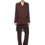 Givenchy Burgundy Stripe Top and Trousers - Pre-Fall 2016