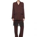 Givenchy Burgundy Stripe Top and Trousers - Pre-Fall 2016