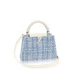 Louis Vuitton Bleu Clair Tweed Capucines BB Bag