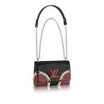 Louis Vuitton Noir Braided Corner Epi Twist MM Bag