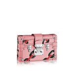 Louis Vuitton Pink Chain Flower Epi Petite Malle Bag