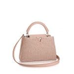 Louis Vuitton Rose Petal Tweed Capucines BB Bag