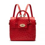 Mulberry Fiery Spritz Ostrich Mini Cara Delevingne Bag