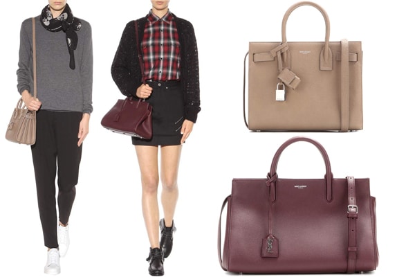 Saint Laurent Bag Versus: Classic Baby Sac De Jour vs Small Cabas Rive  Gauche - Spotted Fashion