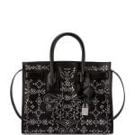 Saint Laurent Black Bandana Stud Small Sac De Jour Bag