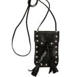 Saint Laurent Black Studded Anita Toy Flat Bag