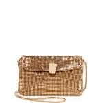 Saint Laurent Gold Bijoux Metallic Mesh Shoulder Bag