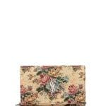 Saint Laurent Multicolor Monogram Floral Jacquard Chain Wallet Bag