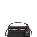 Valentino Black Beaded Strap My Rockstud Clutch Bag