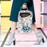 Anya Hindmarch Beige/Turquoise Pixelated Invaders Orsett Tote Bag 2 - Fall 2016