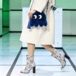 Anya Hindmarch Blue Shearling Pacman Shoulder Bag - Fall 2016