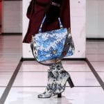 Anya Hindmarch Blue/White Pixelated Python Bathurst Satchel Bag - Fall 2016