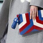 Anya Hindmarch Blue/White/Red Clutch Bag - Fall 2016