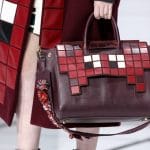 Anya Hindmarch Burgundy Pixelated Tote Bag 2 - Fall 2016