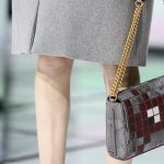 Anya Hindmarch Grey/Brown Python Pixelated Invaders Shoulder Bag 2- Fall 2016