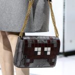 Anya Hindmarch Grey/Brown Python Pixelated Invaders Shoulder Bag - Fall 2016