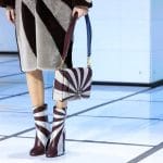 Anya Hindmarch White/Burgundy Flap Bag - Fall 2016