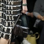 Bottega Veneta Black Crocodile:Intrecciato Shoulder Bag - Fall 2016