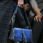 Bottega Veneta Blue Crocodile Flap Bag - Fall 2016