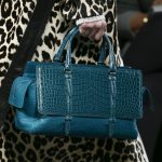 Bottega Veneta Blue Crocodile Monaco Bag - Fall 2016